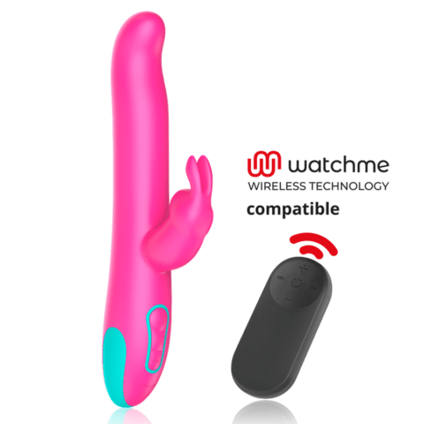 Pluto vibromasseur rabbit et rotatif + télécommande watchme — HAPPY LOKY