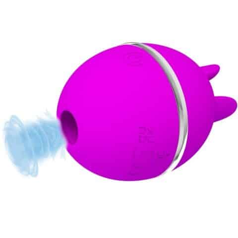 Vibrateur rond en silicone gemini ball violet — PRETTY LOVE