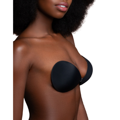 Soutien-gorge invisible noir bonnet D — BYE-BRA