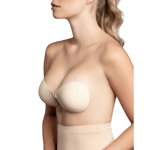Soutien-gorge invisible beige bonnet D — BYE-BRA