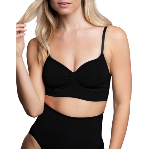 Medium control soutien-gorge sans points noir taille S