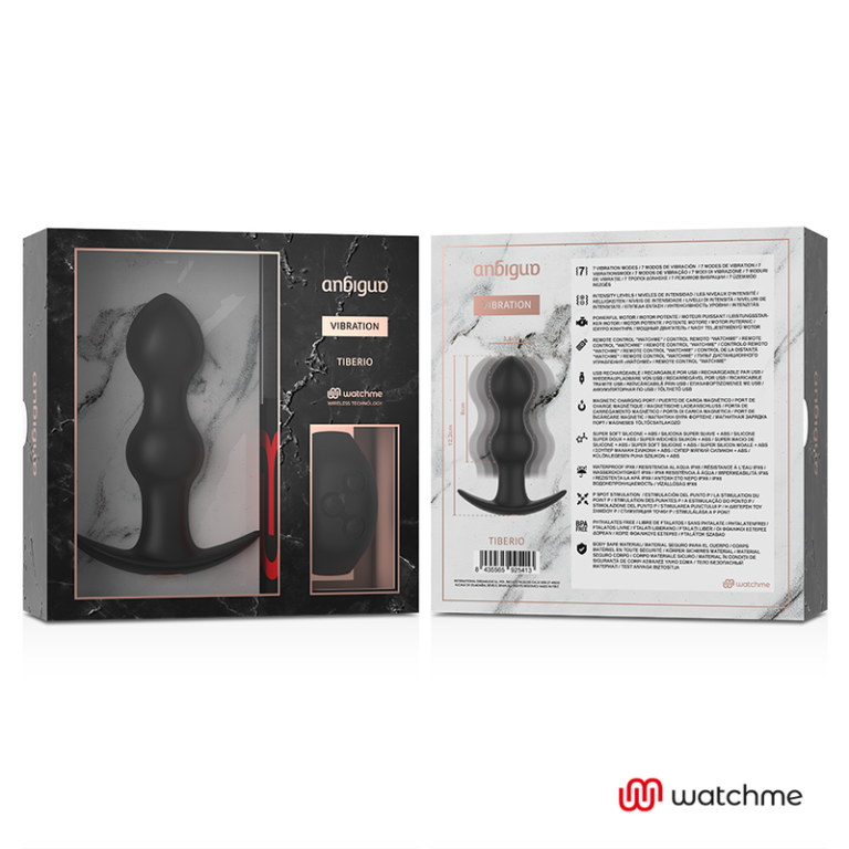 Watchme télécommande plug vibrateur anal tiberio — ANBIGUO, vue 12