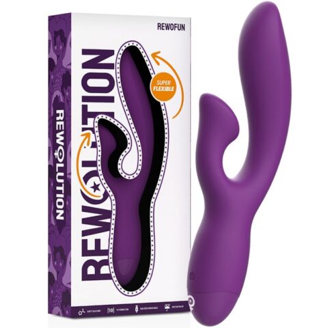 Rewofun vibrateur flexible avec lapin