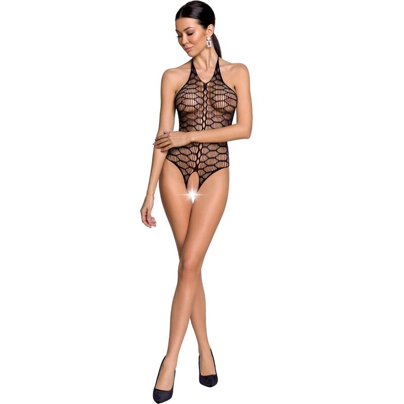 Femme BS087 bodystocking noir taille unique — PASSION