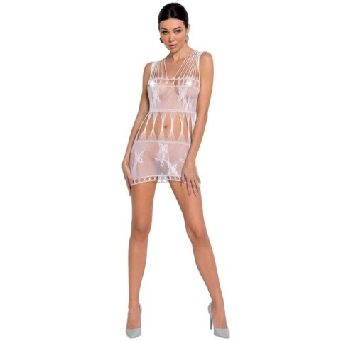 Femme BS090 bodystocking blanc taille unique — PASSION