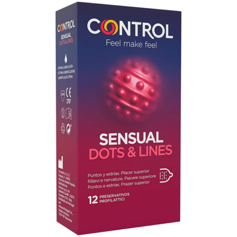 Points & lignes sensuelles points et vergetures 12 unités
