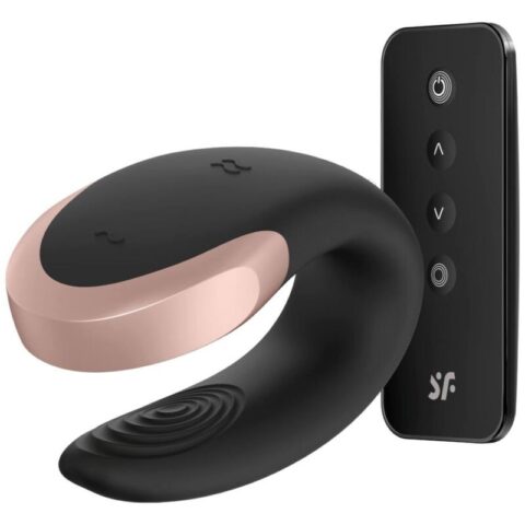 Vibrateur double love luxury partner noir — SATISFYER
