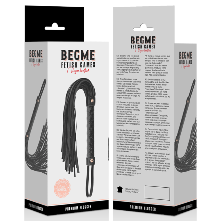 Black edition flogger en cuir vegan — BEGME, vue 5