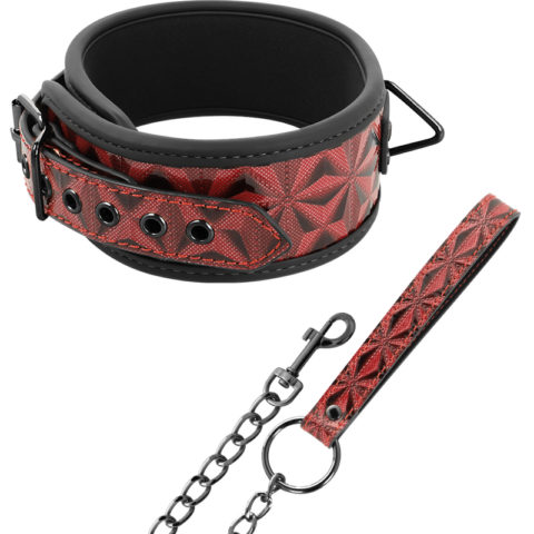 Collier en cuir végan premium édition rouge avec doublure en néoprène — BEGME