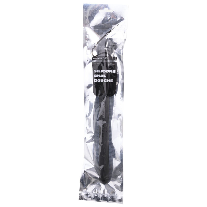 Douche anal ridée en silicone 27 CM — ALL BLACK, vue 2