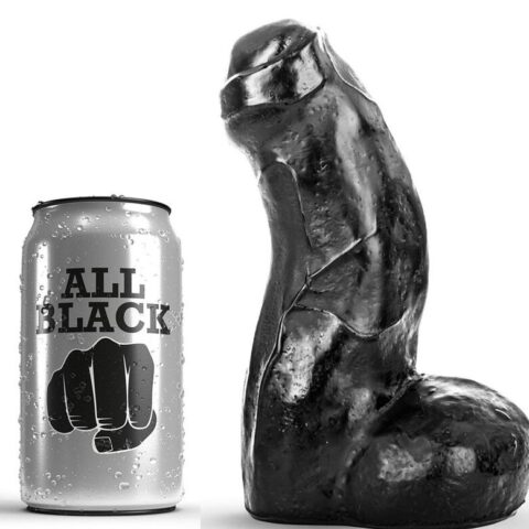 Dong réaliste noir 17 CM — ALL BLACK