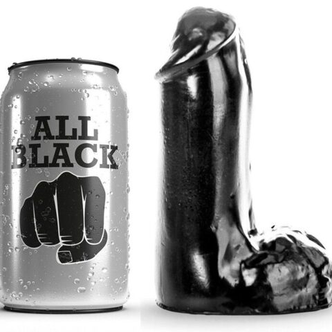 Gode réaliste 13 CM — ALL BLACK