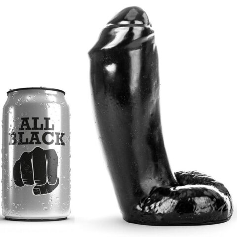 Gode réaliste 18 CM — ALL BLACK