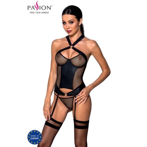 Amanda corset en cuir écologique S/M — PASSION