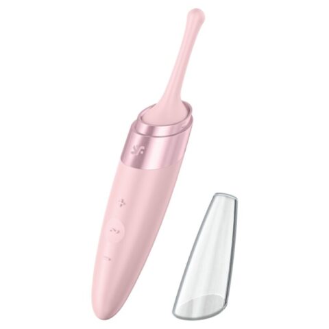 Vibrateur pointe de clit twirling delight rose — SATISFYER