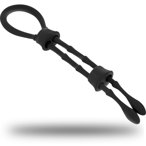 Anneau cordon COQ et testicules en silicone — OHMAMA FETISH