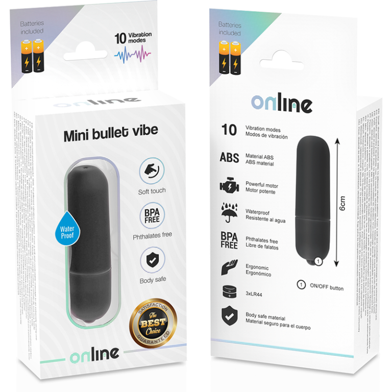 Mini balle vibrant noire — ONLINE, vue 4