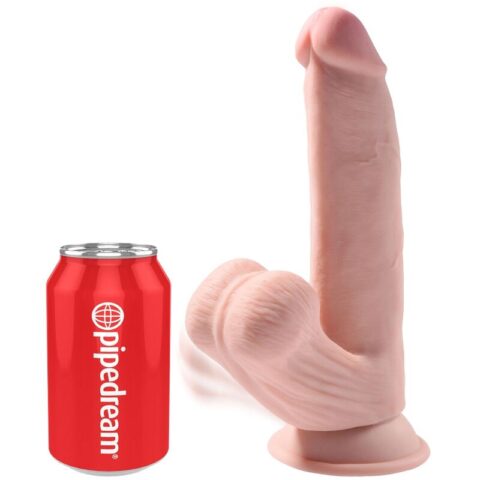 Balles gode 3D plus 24.5 CM peau claire — KING COCK