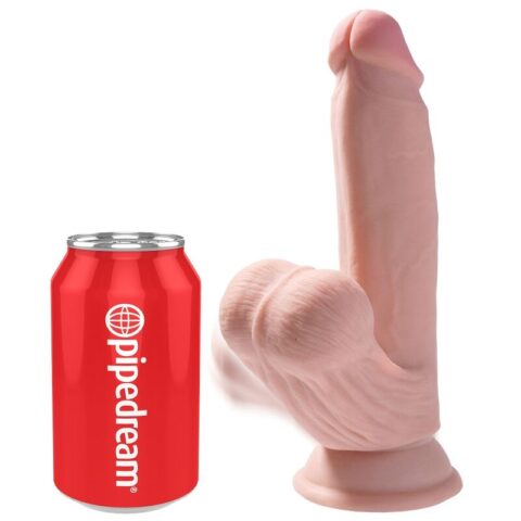 Balles gode 3D plus 15.2 CM peau claire — KING COCK