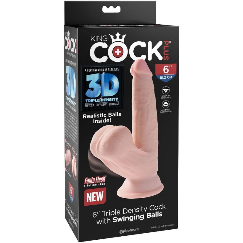 Plus balles gode 3D 12.7 CM — KING COCK, vue 7