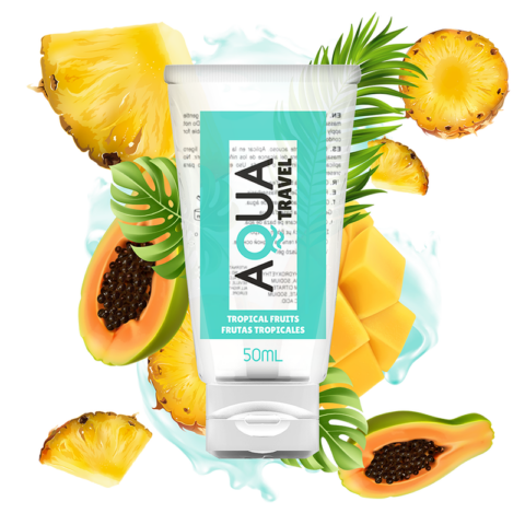 Saveur lubrifiant a base d''eau fruits tropicaux - 50 ML — AQUA TRAVEL