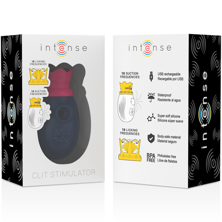 Stimulateur de clitoris 10 modes d'aspiration et de léchage - bleu — INTENSE, vue 8