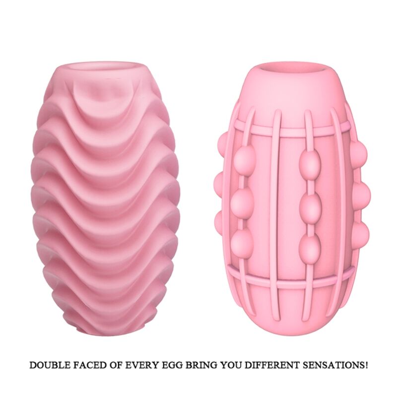 Oeuf masturbateur double face rose — PRETTY LOVE, vue 3