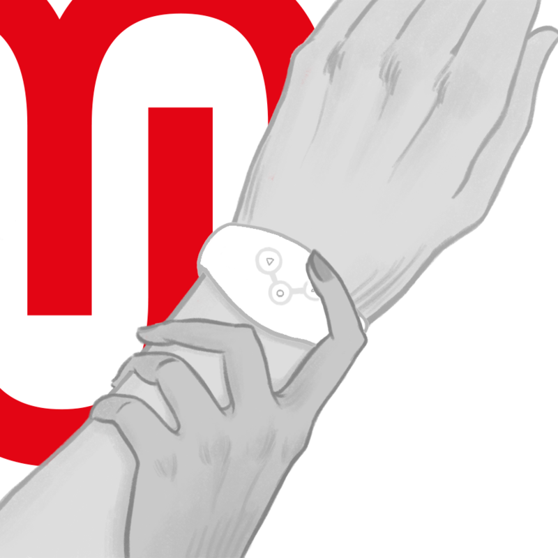 Montre à technologie sans FIL blanche — WATCHME, vue 8