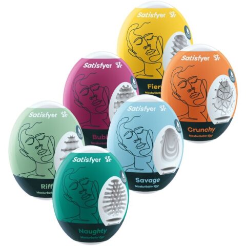 Oeufs masturbateurs ensemble de 6 unités — SATISFYER