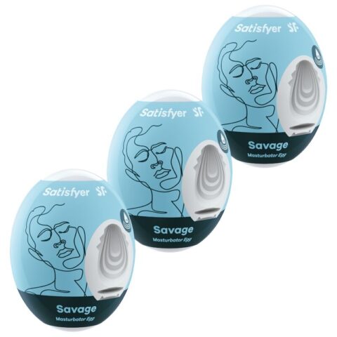 3 Oeufs masturbateurs savage — SATISFYER
