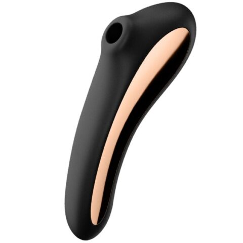 Vibrateur dual kiss AIR pulse noir — SATISFYER