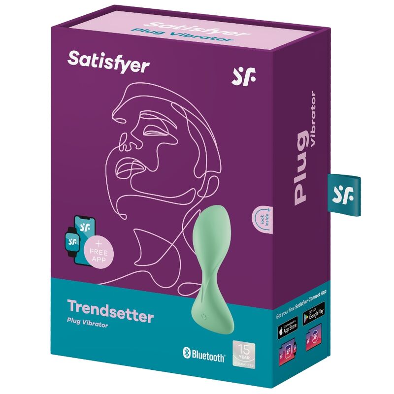 Application de plug vibrant trendsetter vert — SATISFYER, vue 4