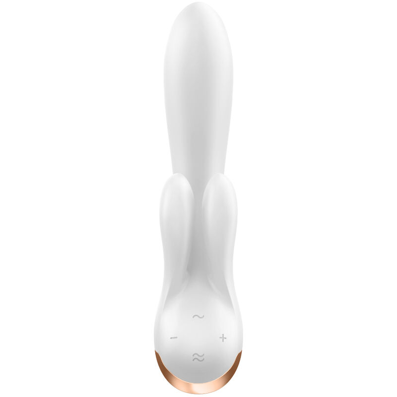Application vibrateur double flex blanc — SATISFYER, vue 3