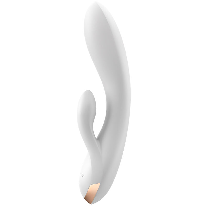 Application vibrateur double flex blanc — SATISFYER, vue 2