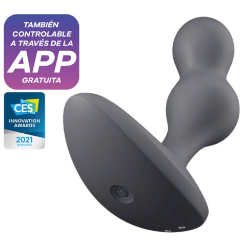 Application de plug vibrant deep diver gris — SATISFYER