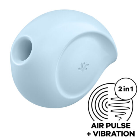 Stimulateur et vibrateur d'impulsions d'air sugar rush bleu — SATISFYER