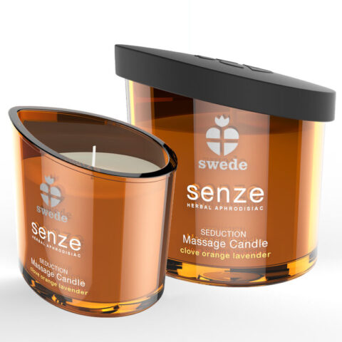 Bougie de massage séduction senze - girofle, orange, lavande — SWEDE