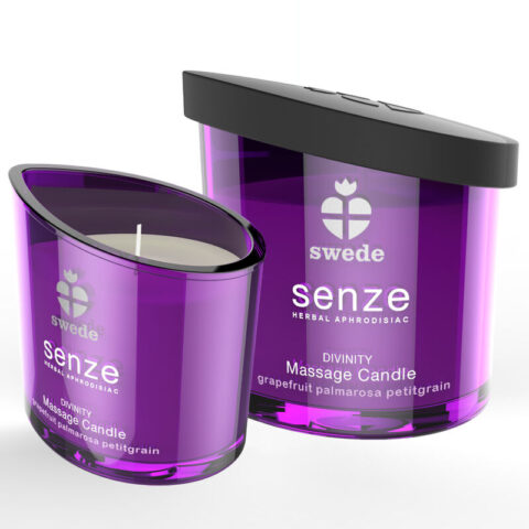 Bougie de massage senze divinity - pamplemousse, palmarosa, petitgrain — SWEDE