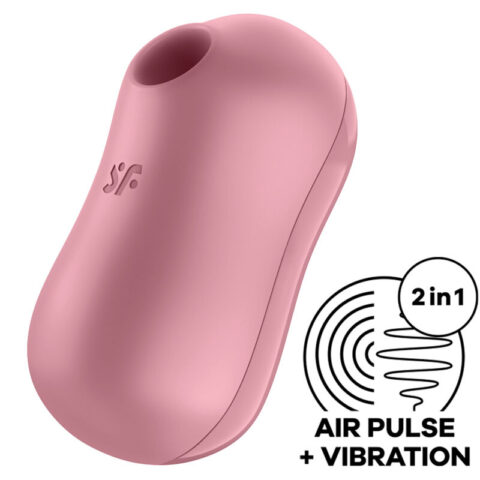 Stimulateur et vibrateur d'impulsions d'air de barbe à coton rose — SATISFYER