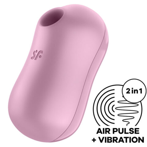 Stimulateur et vibrateur d'impulsions d'air de barbe à coton lilas — SATISFYER