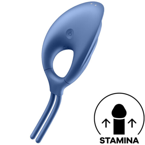 Vibrateur anneau swordsman bleu — SATISFYER