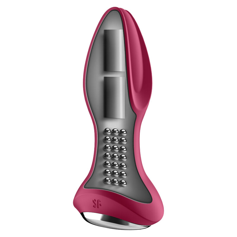 Application de plug vibrant rotator plug 2+ rouge — SATISFYER, vue 2