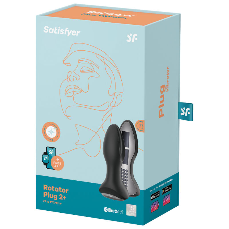 Application de plug vibrant rotator plug 2+ noir — SATISFYER, vue 5