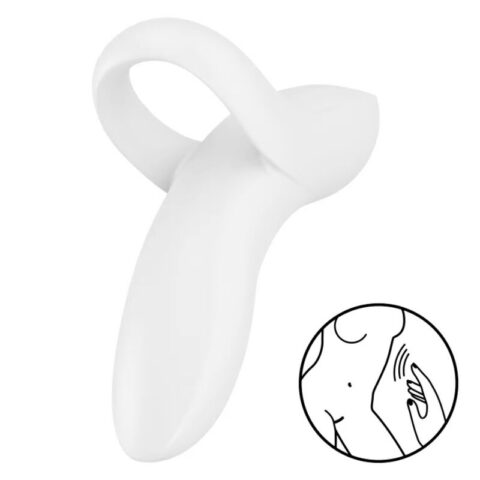 Vibrateur doigts bold lover blanc — SATISFYER