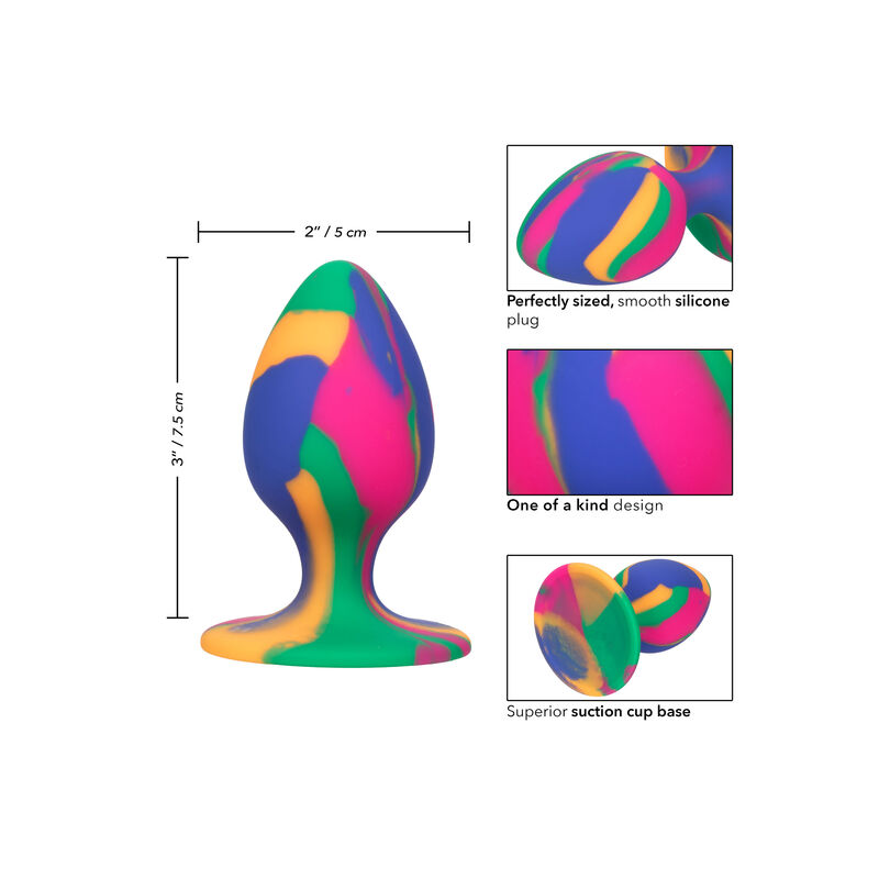 Cheeky moyen tie-dye plug anal — CALEXOTICS, vue 3