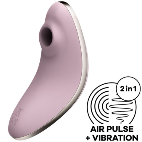 Vulva lover 1 stimulateur et vibrateur AIR pulse violet — SATISFYER