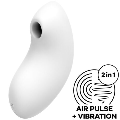 Stimulateur et vibrateur à pulse d'air vulva lover 2 blanc — SATISFYER