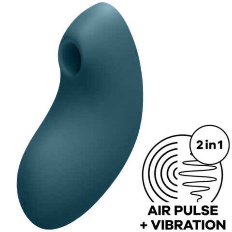 Stimulateur et vibrateur vulva lover 2 AIR pulse bleu — SATISFYER