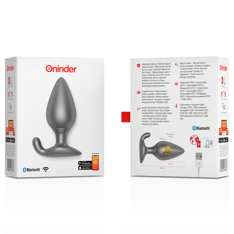 Plug anal vibrant RIO noir - application gratuite — ONINDER, vue 6
