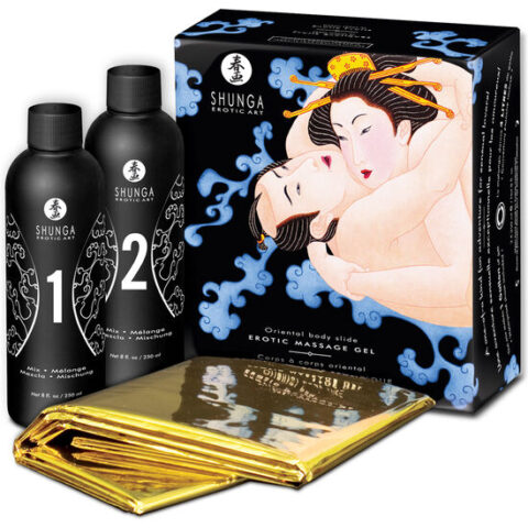 Gel de massage érotique oriental corps à corps aux fruits exotiques — SHUNGA